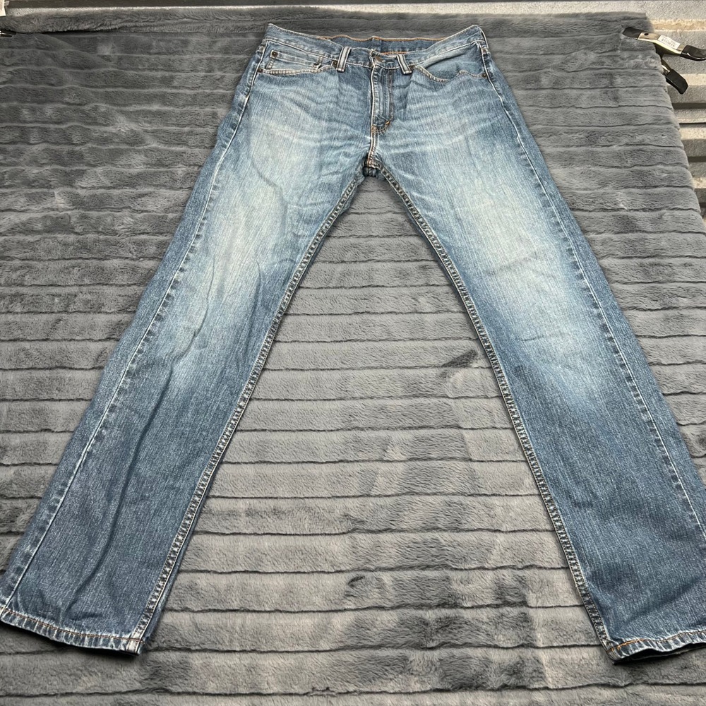 Levis 505 Regular Fit Straight Leg Blue Denim Jeans Mens 32x32 00505-2765